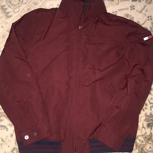 Men's Tommy Hilfiger jacket with hidden hood.